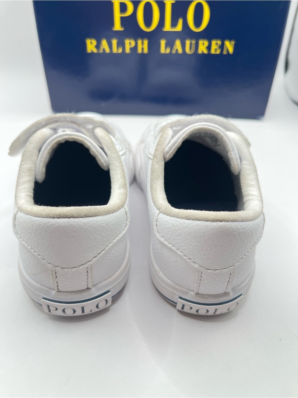Polo Ralph Lauren Toddler 5.5 White Sneakers - Picture 3 of 7